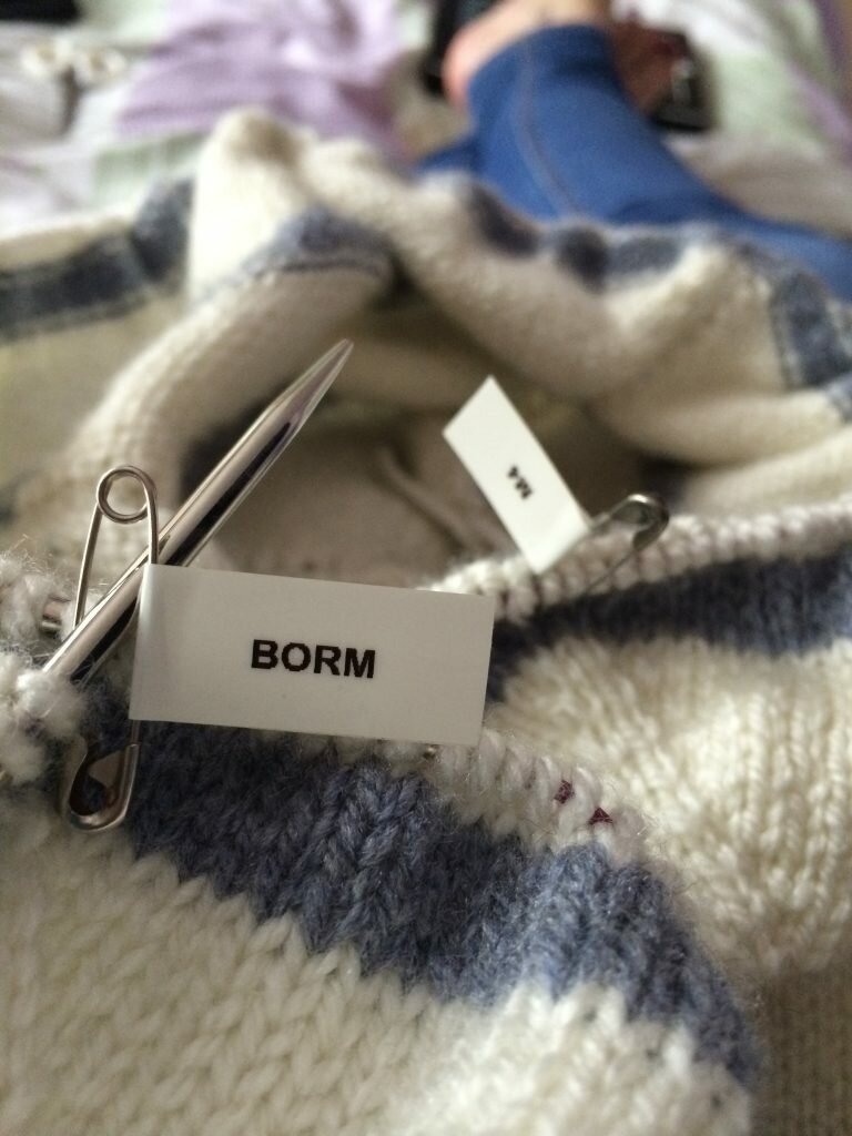 i finished knitting something! my robin jumper