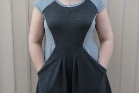 dreamy french terry and feeling meh about a new-to-me-pattern.